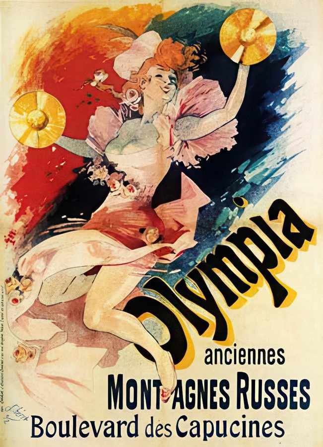 1 Olympia Montagne Vintage Advert A4 Photo Print