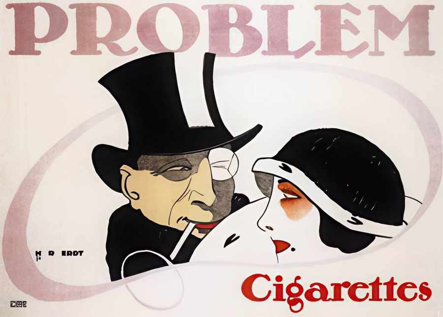 1 Problem Cigarette Vintage Advert A4 Photo Print