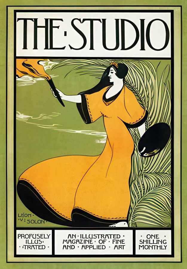 1 The Studio 1896 Vintage Advert A4 Photo Print