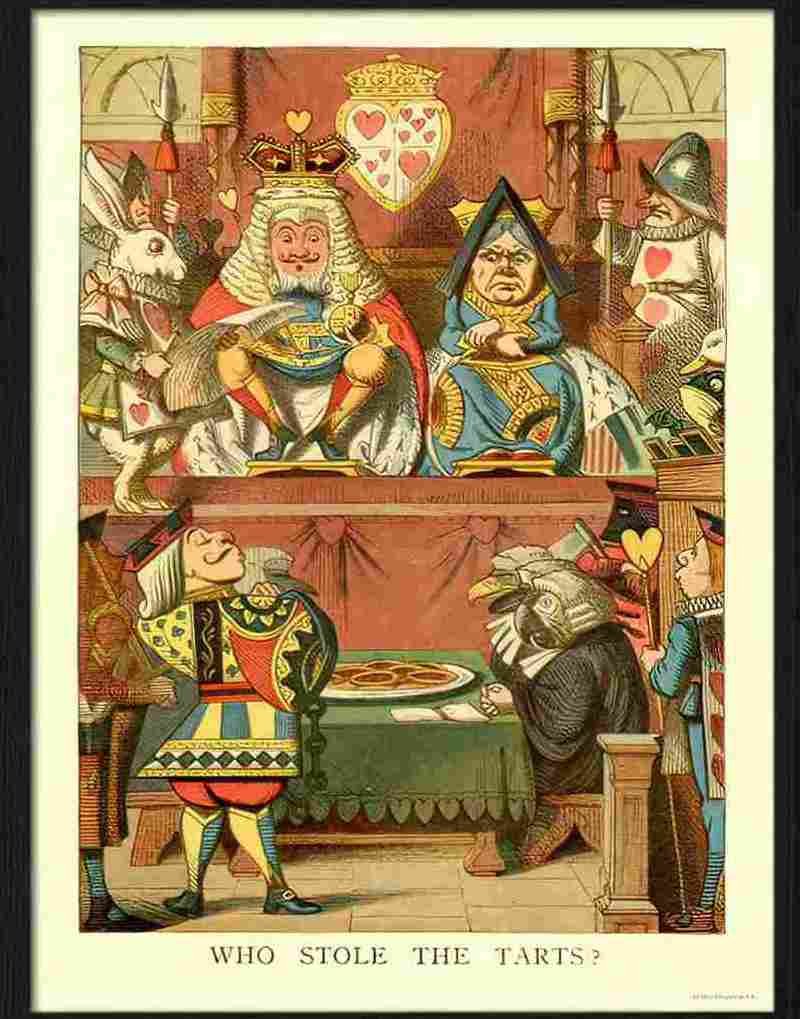 1 alice in wonderland who stole the tarts 2 Advert A4 Photo Print
