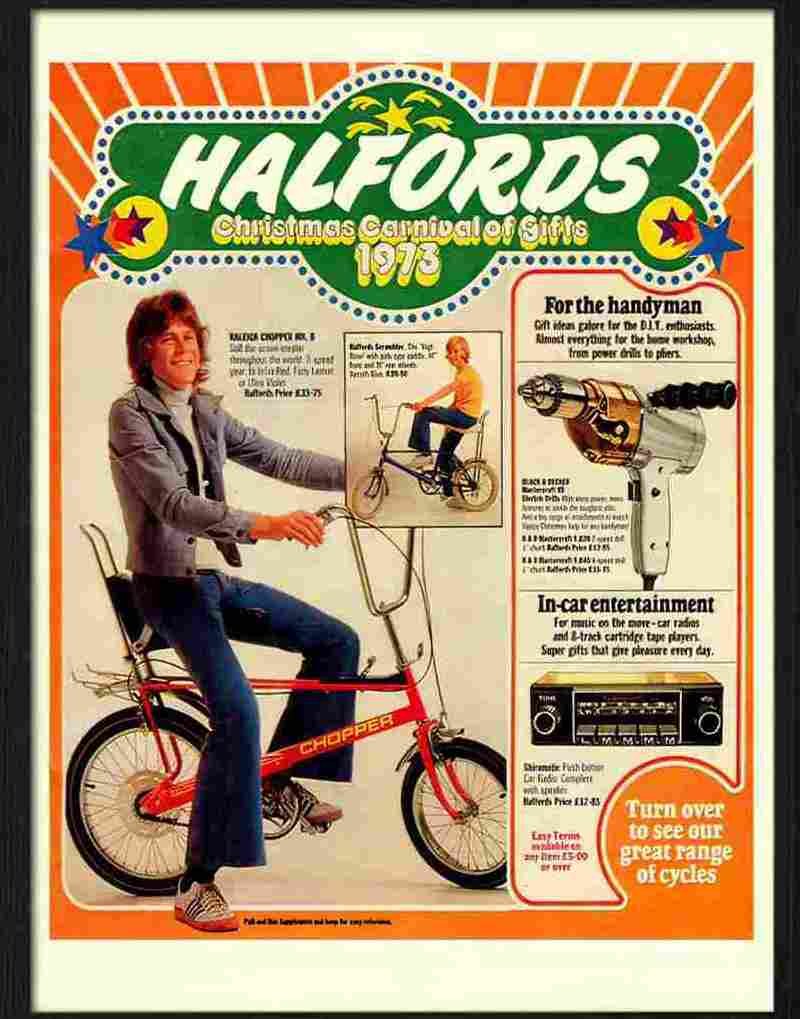 1 chopper bike Advert A4 Photo Print