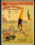 1 coney island water carnival circus posetr Advert A4 Photo Print