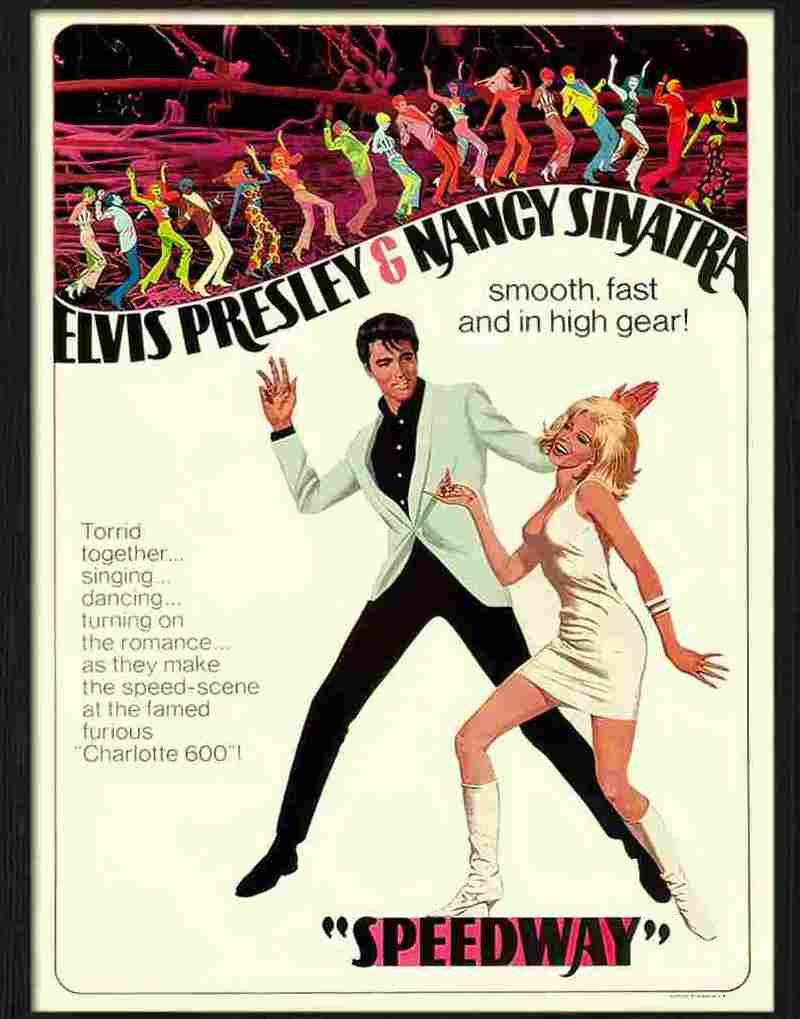 1 elvis speedway movie poster Advert A4 Photo Print