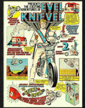 1 evel knievel daredevil stunt cyclist advert 1970s Advert A4 Photo Print