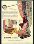 1 haworth fabric advert Advert A4 Photo Print