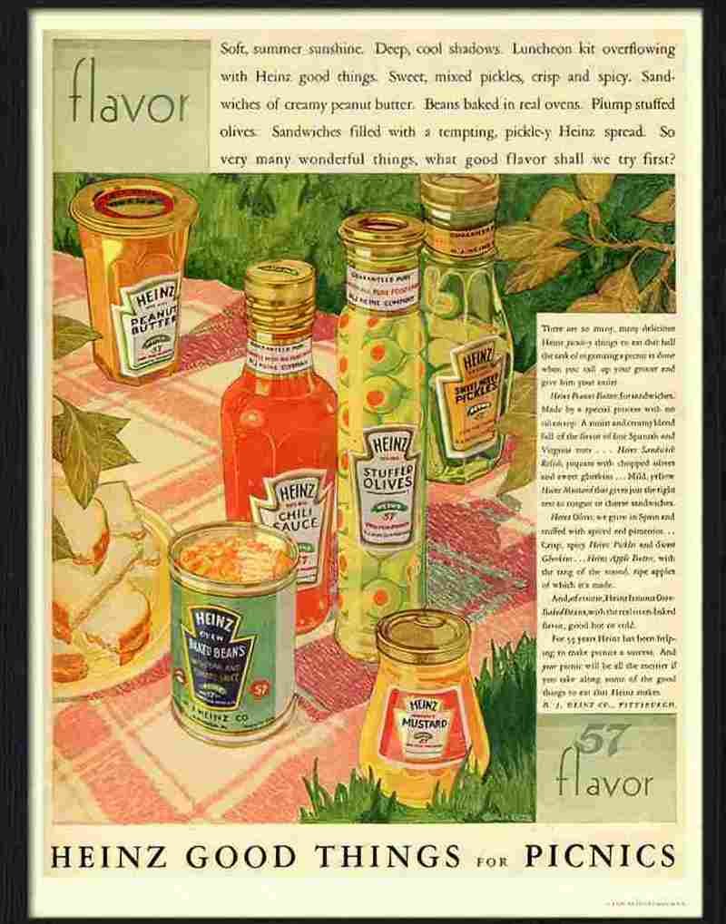 1 heinz for picnics Advert A4 Photo Print
