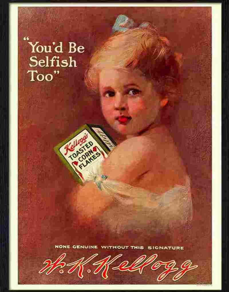 1 kelloggs corn flakes 1912 Advert A4 Photo Print