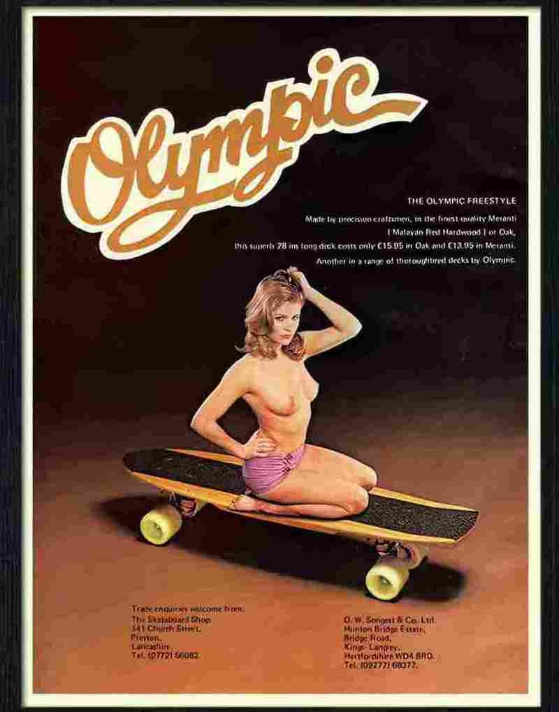 1 olympic skateboard advert 1970s Advert A4 Photo Print