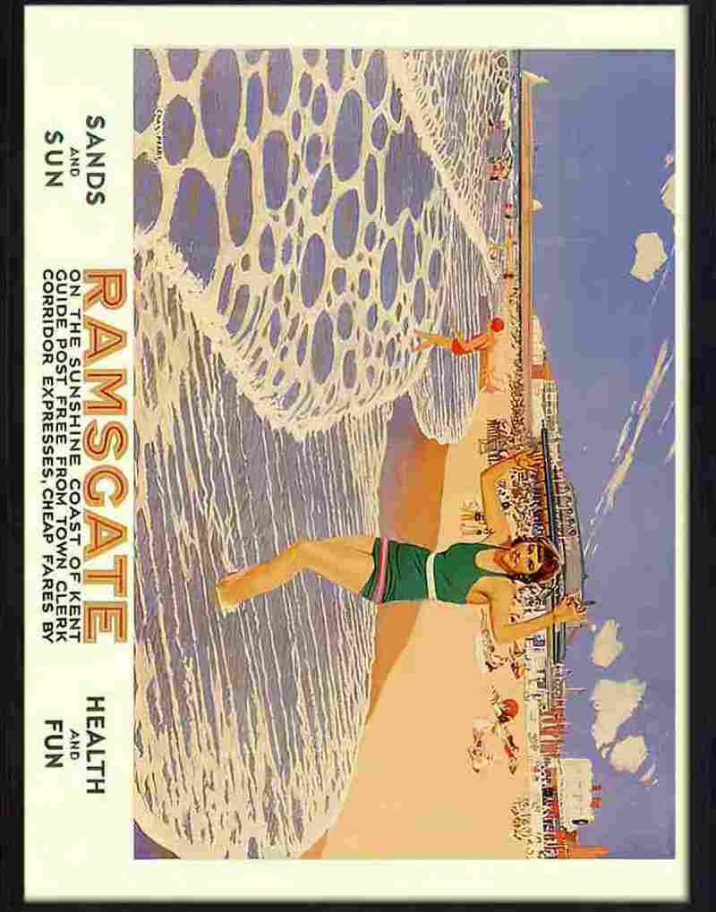 1 ramsgate travel poster Advert A4 Photo Print