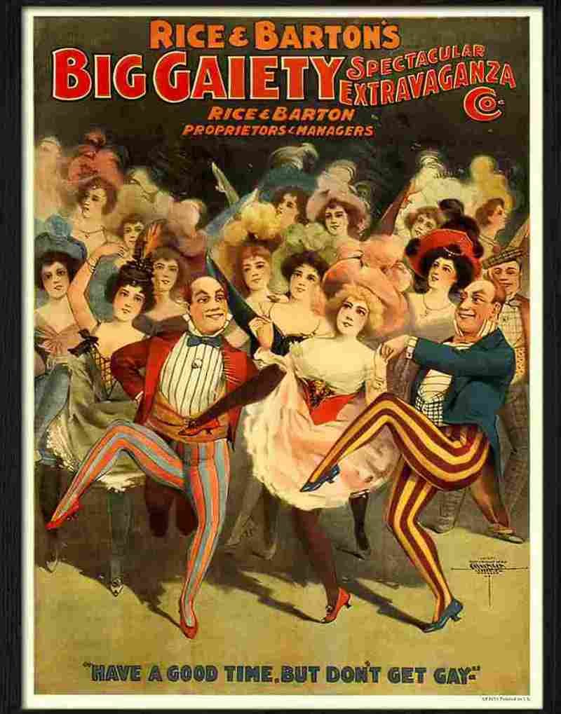 1 rice and bartons big gaiety Advert A4 Photo Print