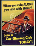 1 ride with hitler Advert A4 Photo Print
