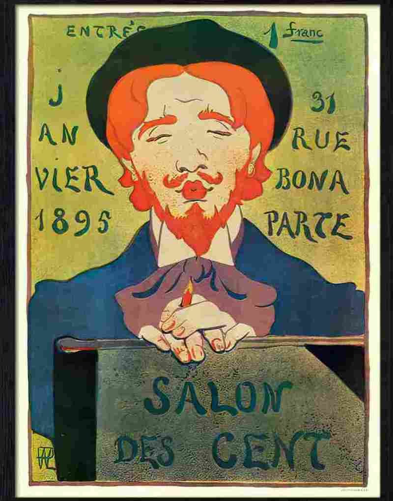 1 salon des cent paul 1895 2 Advert A4 Photo Print