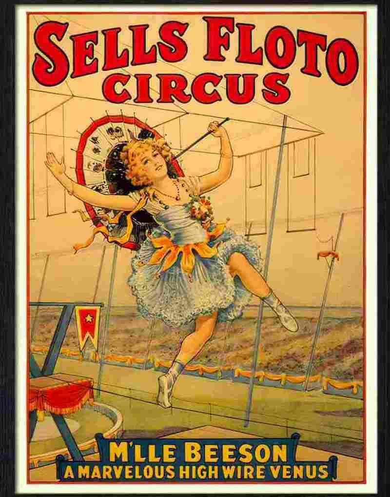 1 sells floto circus Advert A4 Photo Print