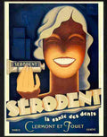 1 serodent toothpaste art deco 2 Advert A4 Photo Print