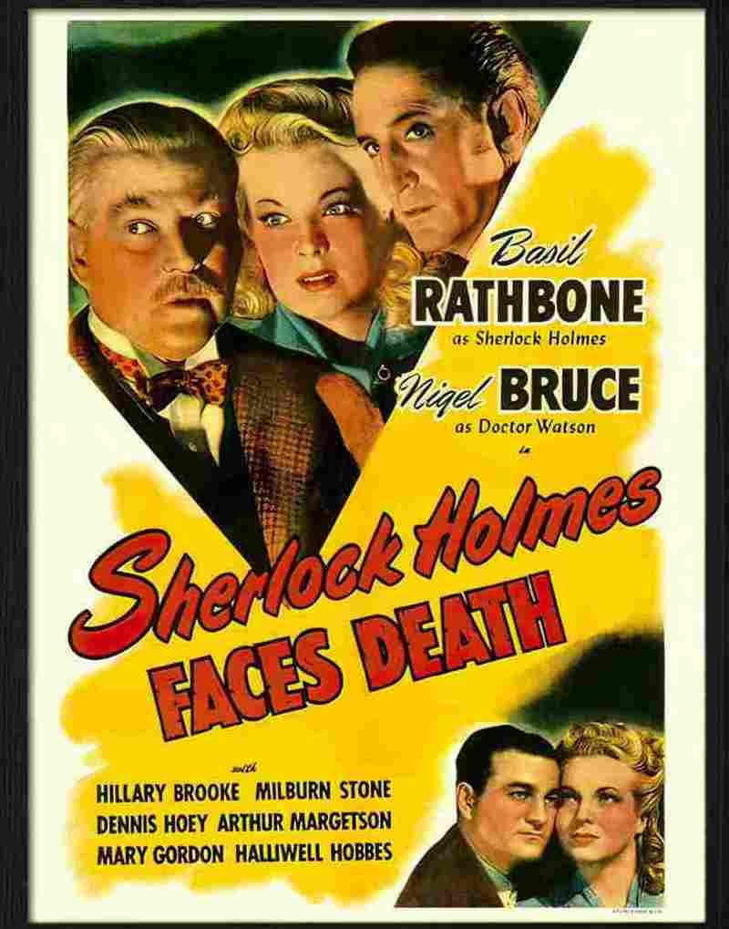 1 sherlock holmes faces death movie poster Advert A4 Photo Print