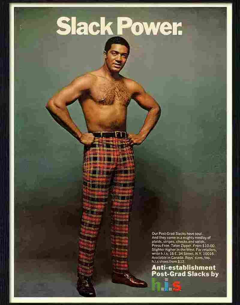 1 slack power menswear 1969 Advert A4 Photo Print