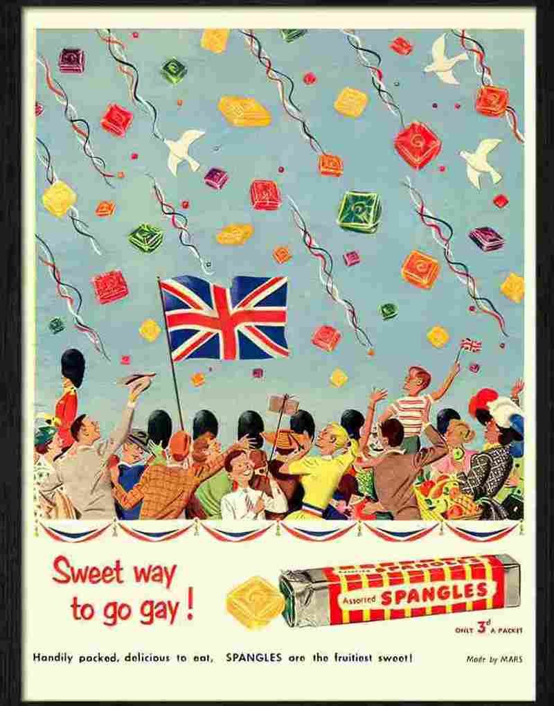 1 spangles sweet advert 1950s Advert A4 Photo Print
