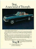 1 triumph stag 2 Vintage Advert A4 Photo Print