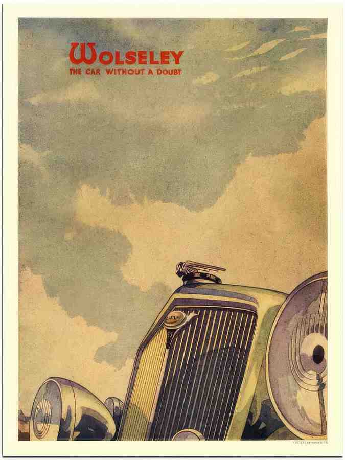 1 wolseley the car without a doubt 1930s 2 Vintage Advert A4 Photo Print