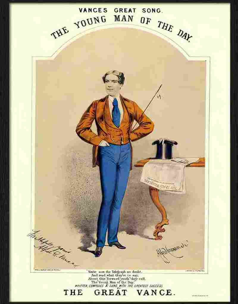 1 young man of the day Advert A4 Photo Print