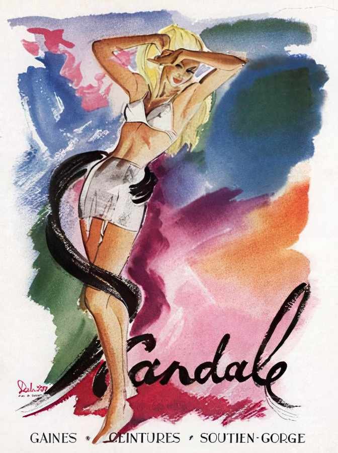 10 Scandale Vintage Advert A4 Photo Print
