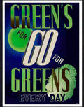 10 greens go for greens war poster Advert A4 Photo Print