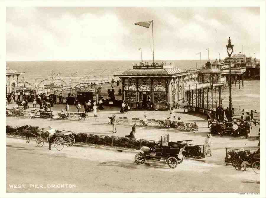 10 west pier brighton 2 Vintage Advert A4 Photo Print