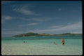 101031 Swimming Matacawelevu Island, Yasawa Island Group A4 Photo Print