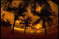 101038 Orange Sunset Viti Levu Island A4 Photo Print