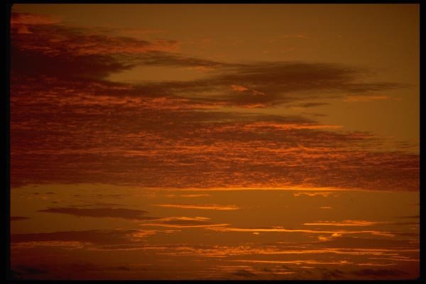 101045 Sunset Sky Yasawa Island Group A4 Photo Print