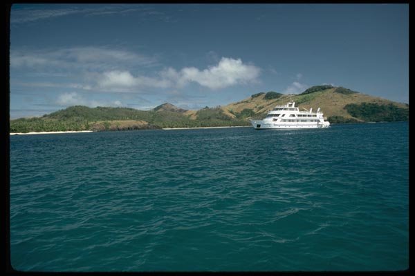 101058 Blue Lagoon Cruise Ship Yasawa Island Group A4 Photo Print
