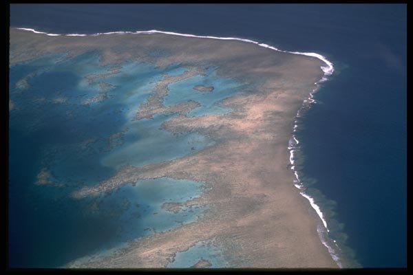 101077 Coral Reefs And Islands Between Viti Levu And Vanua Levu A4 Photo Print