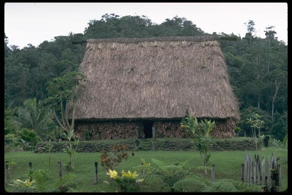 101089 Thatched Hut Bure Fijian Cultural Center A4 Photo Print