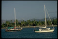 101099 Sailboats Fiji Islands A4 Photo Print
