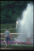 102019 Versailles, Gardener And Fountain A4 Photo Print
