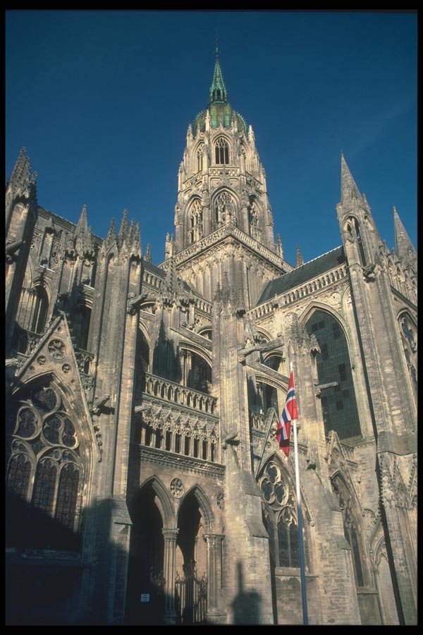 102039 Bayeax, Notre Dame Cathedral A4 Photo Print