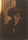 104 Female Peasants Head With Dark Coif Nuenen 1885 A4 Photo Print