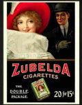 104 zubelda cigarettes Advert A4 Photo Print