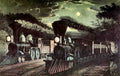 105 Night Trains Vintage A4 Photo Print