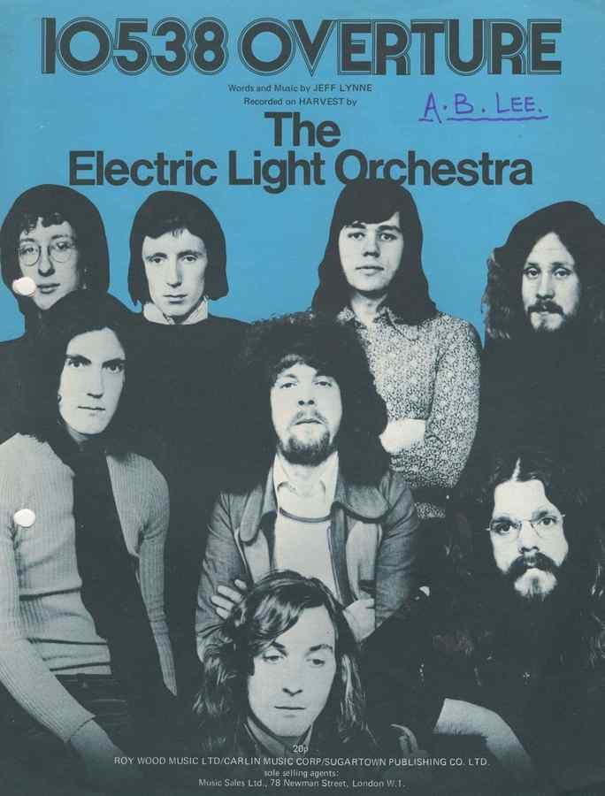 10538 overture elo electric light orchestra 1970s sheet music 166639 A4 Photo Print