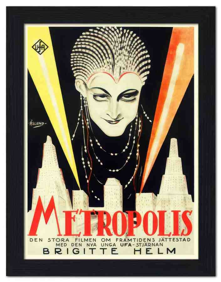 1054 metropolis movie poster 2 Vintage Advert A4 Photo Print