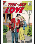 106 06 teen age love comic cover Advert A4 Photo Print