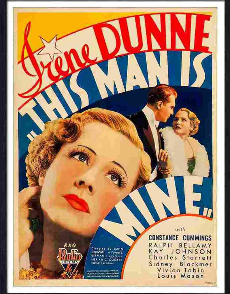 106 11 this man is mine 1930s movie poster Advert A4 Photo Print