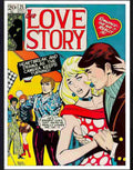 106 16 love story romance comic book cover Advert A4 Photo Print