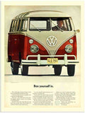 106 vw camper van car advert 2 Vintage Advert A4 Photo Print