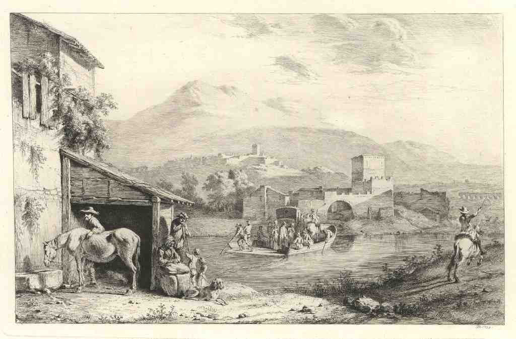 107 Paysage Du Garigliano 1793 Vintage A4 Photo Print