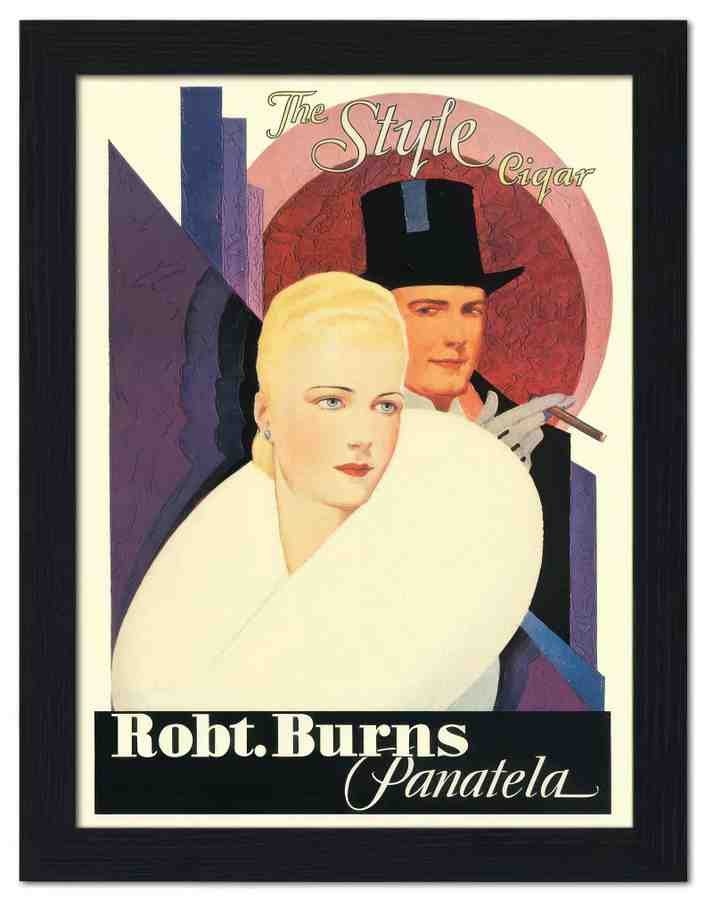 1077 style cigar art deco poster 1920s 2 Vintage Advert A4 Photo Print