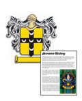 Hubback Surname Coat of Arms A4 Photo Print