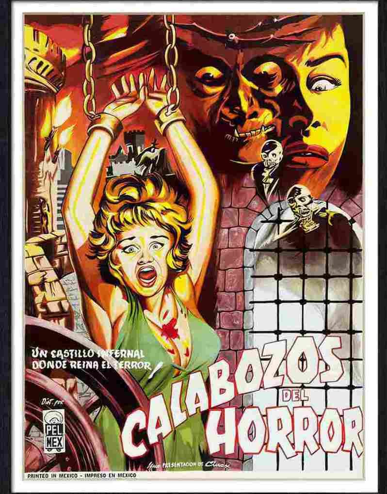 11 calabozos del horror mexican poster Advert A4 Photo Print