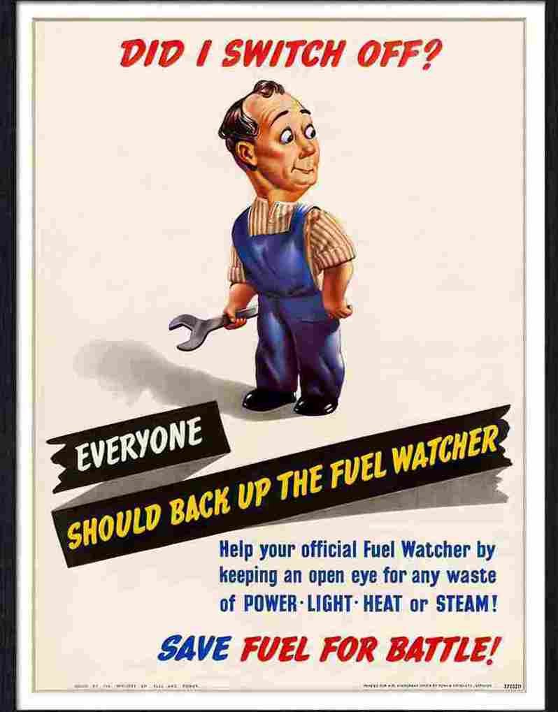 11 did i switch off war poster Advert A4 Photo Print